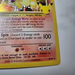 Pokemon TCG - Charizard 4/102 Celebrations - Classic Collection Holo Rare - NM - Image 4