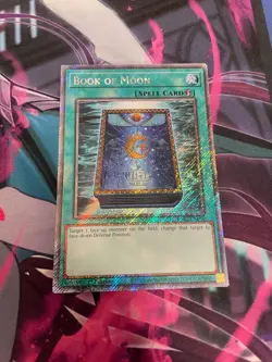 YUGIOH - BOOK OF MOON - RA02 - NM - PLATINUM SECRET RARE - 1ST ED - Image 1