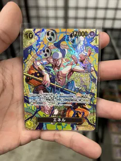 ONE PIECE TCG JAPANESE CARD OP15 Adventure on KAMI's Island SP Enel EB02-052 SR - Image 1