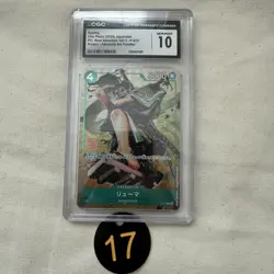 CGC 10 GEM MINT Ryuma P-072 One Piece card Promo P Best Selection Vol. 3 17 - Image 1