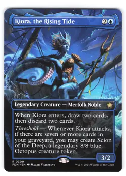 Foundations #309 Kiora, the Rising Tide (Borderless) - Image 1
