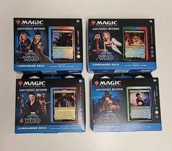 Magic The Gathering Doctor Who Set of All 4 Commander Decks Complete - Image 1