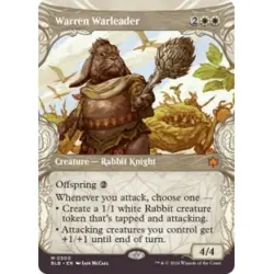 Warren Warleader (showcase) M/NM Magic: The Gathering MTG Bloomburrow - Image 1