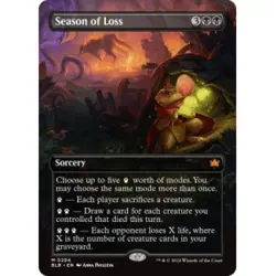 Season Of Loss (borderless) M/NM Magic: The Gathering MTG Bloomburrow - Image 1