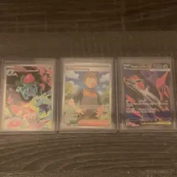 Pokemon TCG Foil Card Lot - Ivysaur, Brock's Scouting, Mega Latias - 3 Cards - Image 1
