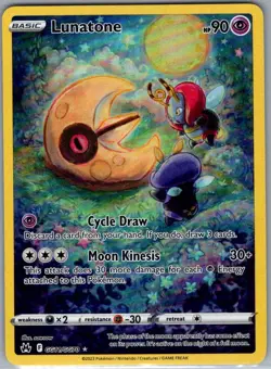 Lunatone GG11/GG70 Crown Zenith: Galarian Gallery - Pokemon Card - NM - Image 1