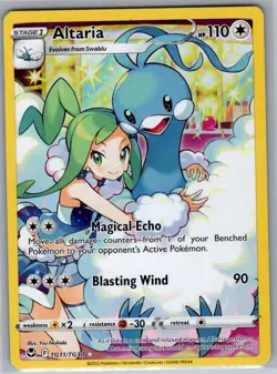 Altaria TG11/TG30 SWSH12: Silver Tempest Trainer Gallery - Pokemon Card - NM - Image 1