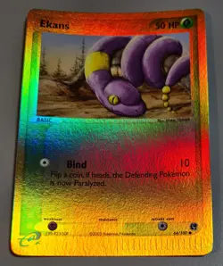 Ekans # 64/100 Reverse Holo EX Sandsturm 2003 Pokemon Englisch Mint Vintage - Image 1