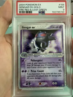 2004 Pokemon Ex Fire Red & Leaf Green #108 Gengar Ex Holo PSA 9 Mint - Image 5