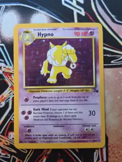 Pokemon 1999 - Hypno - 8/62 Fossil Unlimited Holo Rare - Image 1