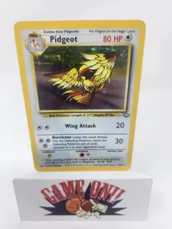 Pokemon TCG Pidgeot Jungle 08/64 Holo Rare 80 HP Holo English BUF - Image 1