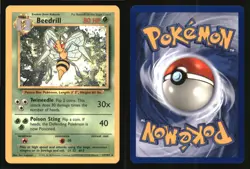 Beedrill 17/102 Rare Base Set Unlimited Pokemon Lightly Played - Image 3