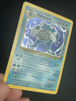 Pokemon TCG Poliwrath 13/102 Base Set Holo Rare LP - Image 3
