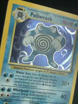 Pokemon TCG Poliwrath 13/102 Base Set Holo Rare LP - Image 5