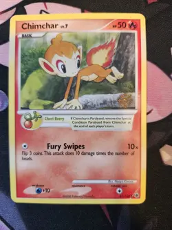 Pokemon Chimchar 57/100 Majestic Dawn 2008 Countdown Calendar Snowflake Promo - Image 1