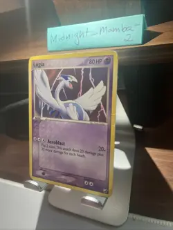 Lugia 29/115 Pokemon Unseen Forces - Non Holo Rare HP(Heavily Played) - Image 2