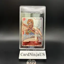 TAG GEM MINT 10 (960) Nami Parallel OP01-016 R 25th Edition ONE PIECE 322 - Image 1