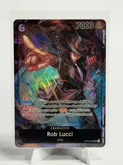 One Piece Rob Lucci (OP03-092) Pillars of Strength SR Foil Alt Art 7000 6 - Image 1