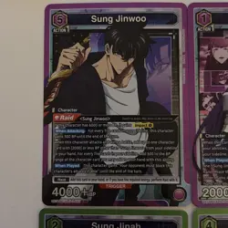 Solo Leveling Union Arena Lot of 6 SR NM 2x Sung Jinwoo Included - Image 2