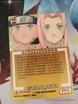 Carte Holo Naruto Ninja Ranks ff3 Panini Card CCG rare foil Sakura 2002 - Image 2