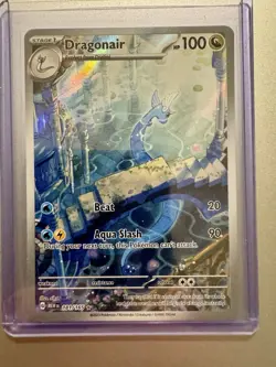 Pokemon TCG Dragonair Scarlet & Violet 151 IR Holo Card 181/165 English - Image 1