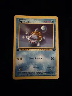 Pokemon Squirtle 68/82 Team Rocket 1st Edition/ Dark Wartortle English Card - Image 1