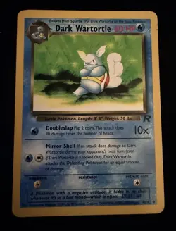 Pokemon Squirtle 68/82 Team Rocket 1st Edition/ Dark Wartortle English Card - Image 3
