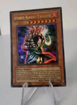 Hino-Kagu-Tsuchi LOD-070 *VLP* 1st Edition Ultra Rare Yugioh Card - Image 2
