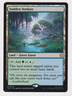 Sodden Verdure Commander TMNT TMC 0074 R Rare Regular NM MTG Magic - Image 1