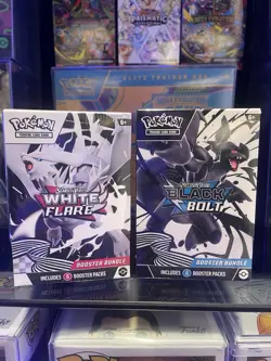 Pokemon Scarlet & Violet White Flare + Black Bolt Booster Bundle (12 Pks) - Image 1