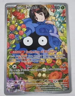 Pokemon Erika’s Tangela 218/217 Illustration Rare Pokemon TCG Ascended Heroes - Image 1
