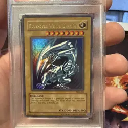 Yugioh 2002 Blue Eyes White Dragon Sdk-001 PSA 5 - Image 3