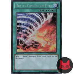 Yugioh Molten Conduction Field HA07-EN025 Secret Rare 1st Edition NM - Image 1