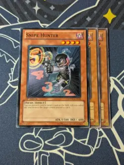 3x Snipe Hunter - SDDC-EN018 - Common (LP) - Yugioh Playset - Image 1