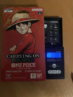 One Piece OP-13 CARRYING ON HIS WILL Sleeved Booster Pack - Heavy - 37.00g 🔥🔥 - Image 1