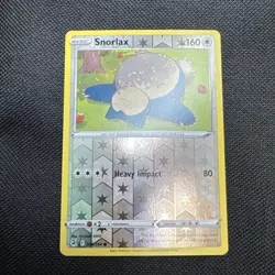 REVERSE HOLO Snorlax 206/264 NM / M Fusion Strike Pokemon Card - Image 1
