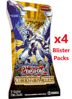 4 x YU-GI-OH! TCG Cyberstorm Access 9 x Card Blister Pack YUGIOH - Image 2