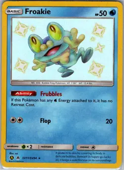 Froakie SV11/SV94 Hidden Fates: Shiny Vault - Pokemon Card - NM - Image 1
