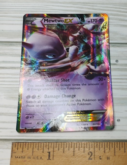 Mewtwo EX 62/162 BREAKthrough Ultra Rare Holo Pokemon Card TCG - Image 1