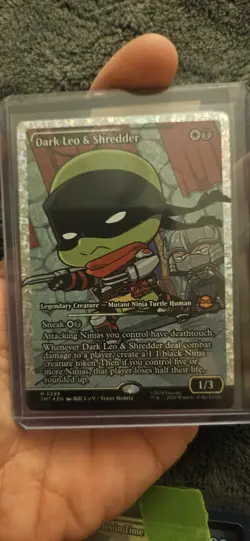 Dark Leo & Shredder (TMT 0299) - Fracture FOIL Showcase - Image 1