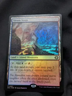 Steam Vents FOIL 267 Lorwyn Eclipsed ECL MTG Rare Land Unplayed MINT Paquette NM - Image 1