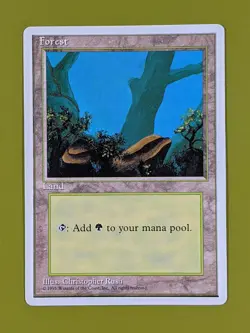 Forest (A) x1 Fourth Edition 4th Alternate 1x Magic the Gathering MTG - Image 2