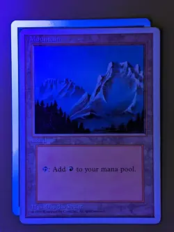 Mountain (B) x1 Fourth Edition 4th Alternate 1x Magic the Gathering MTG - Image 1