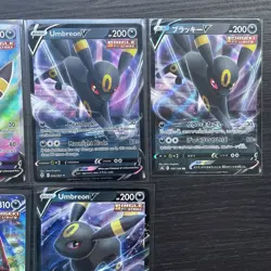 Pokemon bundle joblot unbreon bundle. 7 x cards Umbreon V 188/203 mixed language - Image 3