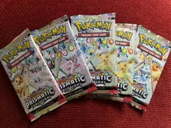 Pokemon TCG: Scarlet and Violet Prismatic Evolutions x 5 Booster Packs *Sealed* - Image 1