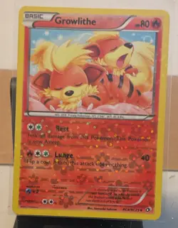 Pokemon Growlithe RC4/RC25 Legendary Treasures Radiant Collection Holo - Image 1