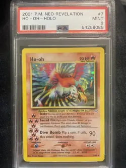 Pokemon Neo Revelation Ho-oh 7/64 Holo Rare PSA 9 - Image 1