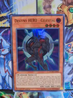 Yu-Gi-Oh Destiny HERO Celestial DUOV-EN069 Ultra Rare 1st Edition NM - Image 1