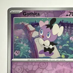 Gothita 041/086 Reverse Holo Card White Flare WHT Pokemon TCG NM - Image 3
