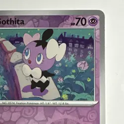 Gothita 041/086 Reverse Holo Card White Flare WHT Pokemon TCG NM - Image 4